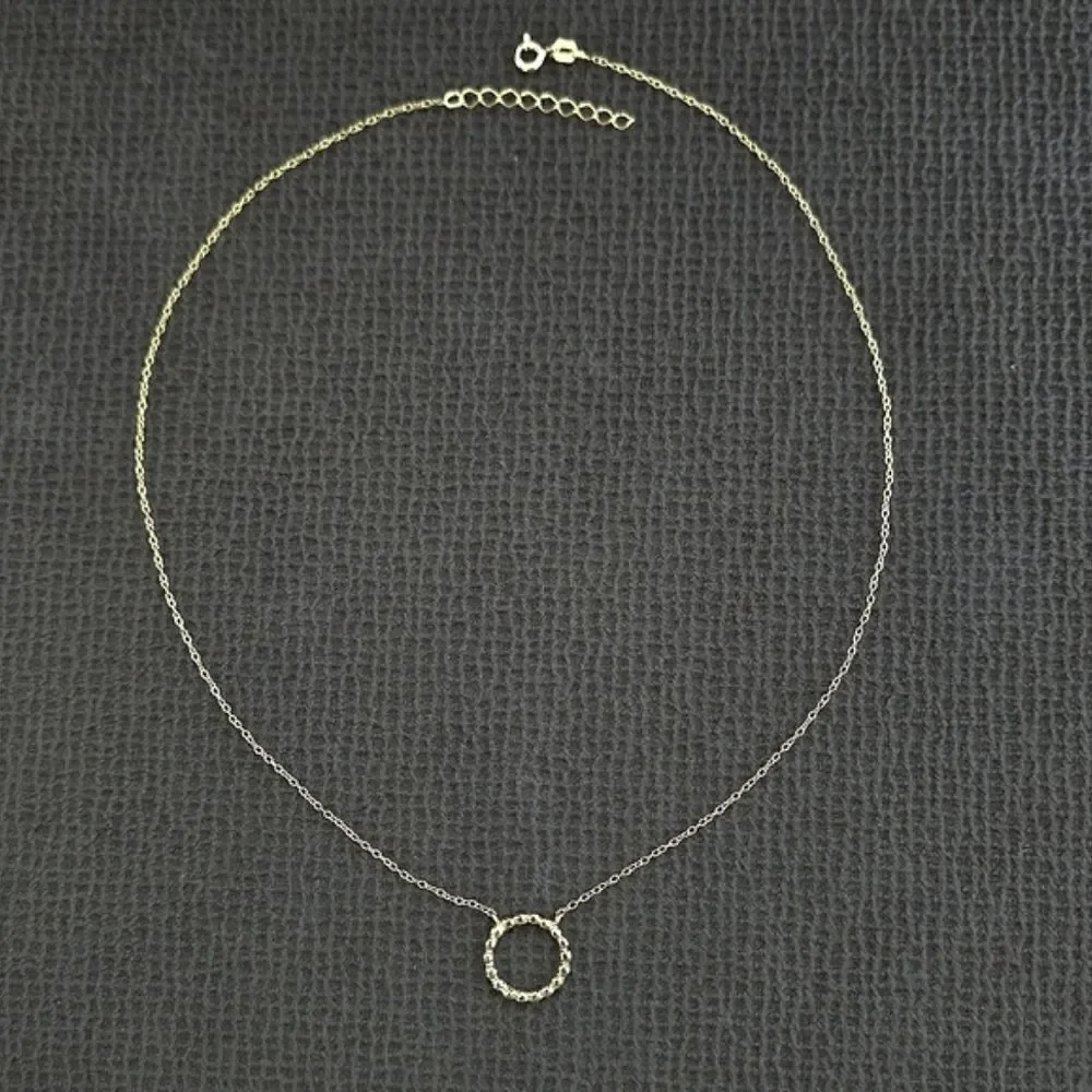 MESH Stationary Open Circle⭕️ Necklace